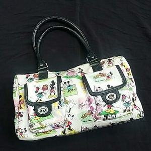Disney Classic Micky Minnie Mouse Purse bag *flawed